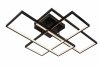 Nowoczesny plafon lampa sufitowa LED czarna uniwersalna minimalistyczna geometryczna prostokąty ściemnialna LOKERO 78101/60/30 Lucide